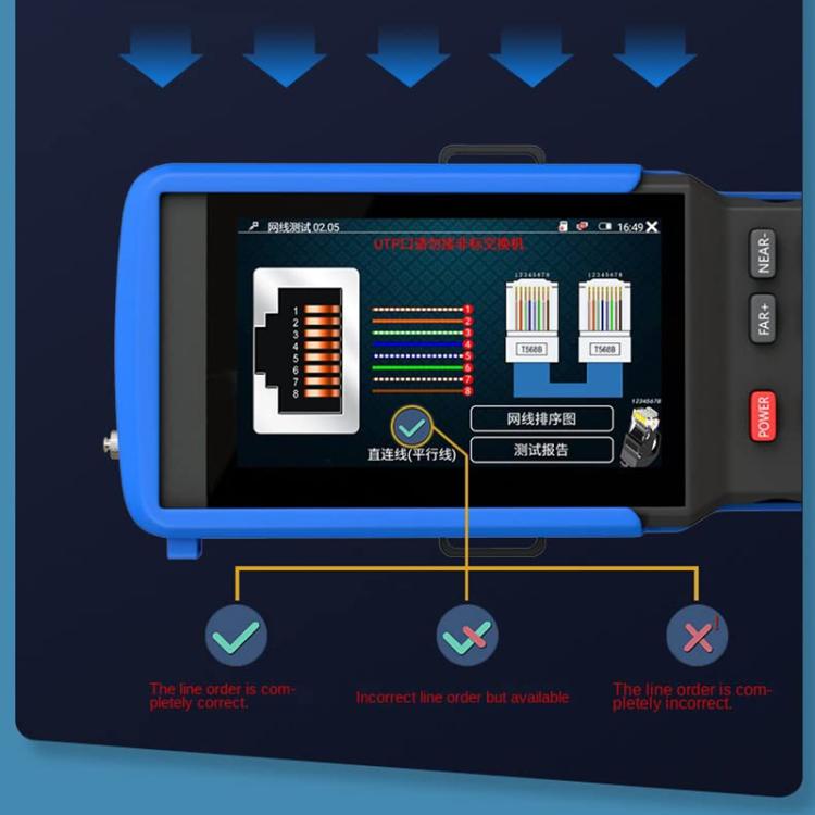 IPC9310Plus 4.5 Inch HD Screen Engineering Tester Network Analog Coaxial Video Surveillance Tester, IPC9310Plus(US Plug)