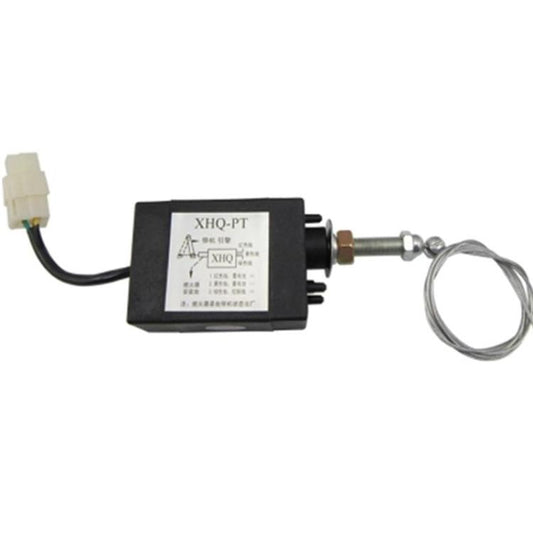 Diesel Engine Flame Out Device Engine Stop Solenoid Valve XHQ-PT Power Off Pull Type Flameout Magnetic Valve, Normally Open Type NO 12V, Normally Open Type NO 24V