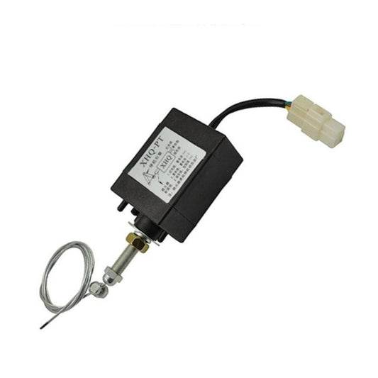 Diesel Engine Flame Out Device Engine Stop Solenoid Valve XHQ-PT Power Off Pull Type Flameout Magnetic Valve, Normally Open Type NO 12V, Normally Open Type NO 24V