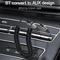 Yesido YAU82 AUX Bluetooth adapter installed on car dashboard center console