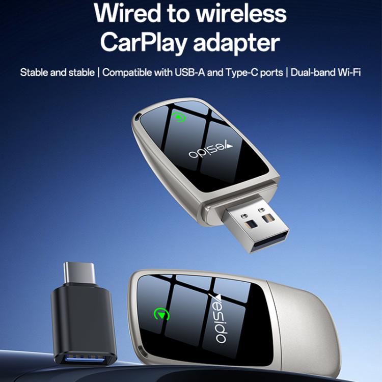 Yesido KM29 Wired to Wireless CarPlay Converter, KM29