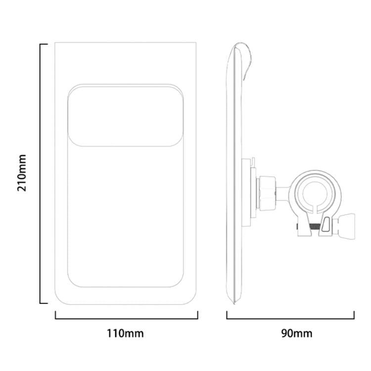 Yesido C333 Double-layer Sealed Waterproof Bag Cycling Phone Holder, C333