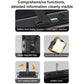Portable floodlight control panel with USB/Type-C port, rotating bracket, and clips