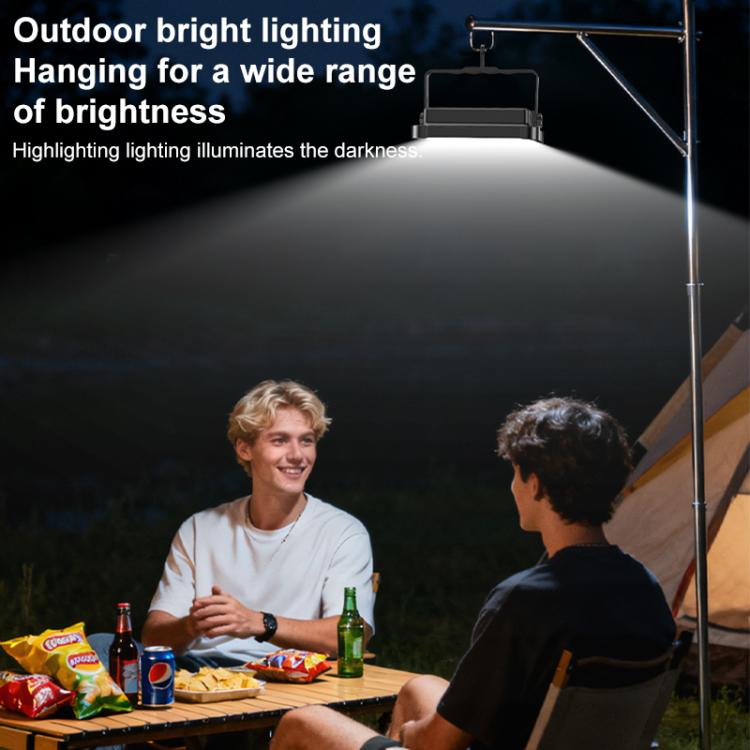 Outdoor LED floodlight with hanging setup for wide-range bright lighting