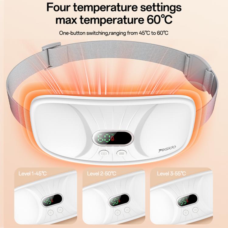 Heating belt showing four temperature settings up to 60°C on controller display