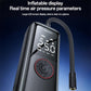 Yesido cordless tire inflator with angled LED screen and metal nozzle tip