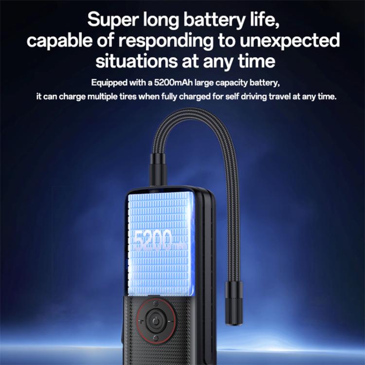 Yesido cordless tire inflator with illuminated LED battery/charging display