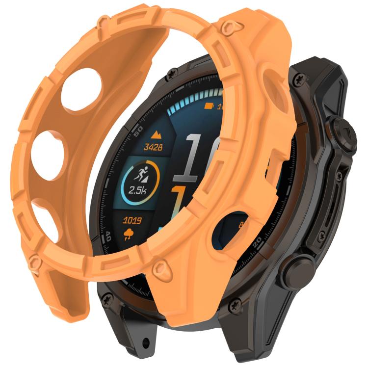 Hollow Armor TPU Half Coverage Watch Protective Case, For Garmin Quatix 8 51mm AMOLED, For Garmin Quatix 8 47mm AMOLED