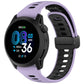 Foldable Magnetic Clasp Two Color Silicone Watch Band, 22mm