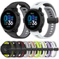 Foldable Magnetic Clasp Two Color Silicone Watch Band, 22mm