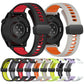 Foldable Magnetic Clasp Two Color Silicone Watch Band, 22mm