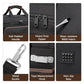 Tool bag features: padded handle, heavy-duty zipper, 900D fabric, metal buckle, non-slip base