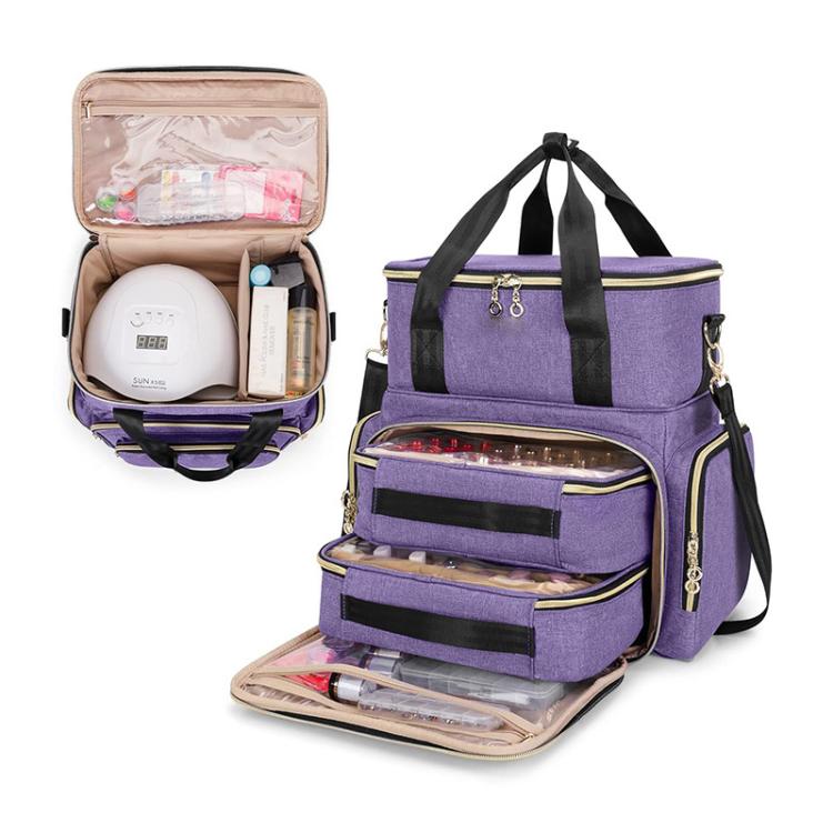 Detachable Two-tier Nail Polish Carrying Storage Box