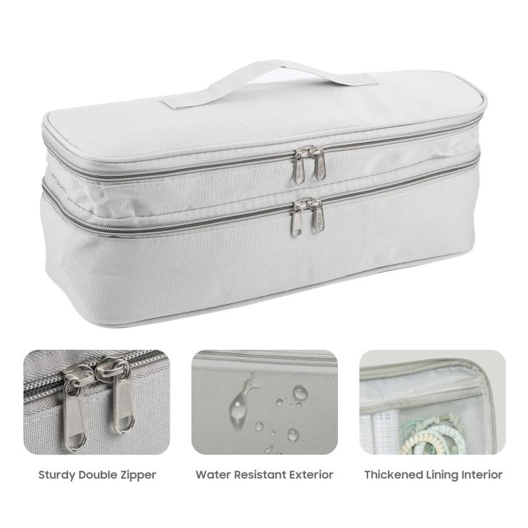Multifunctional Nylon Waterproof Storage Bag Portable Dual-Layer Cosmetic Bag