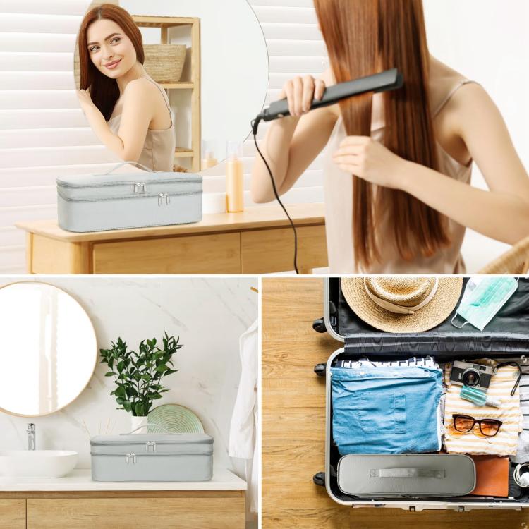 Multifunctional Nylon Waterproof Storage Bag Portable Dual-Layer Cosmetic Bag