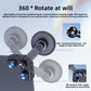 Black magnetic phone mount with 360° rotating head and adjustable arm
