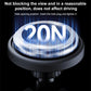 Circular magnetic base with glowing ring for car phone holder mount
