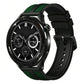 xDfind Flame Hybrid Nylon Braid Silicone Watch Band, 22mm
