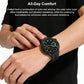xDfind Flame Hybrid Nylon Braid Silicone Watch Band, 22mm