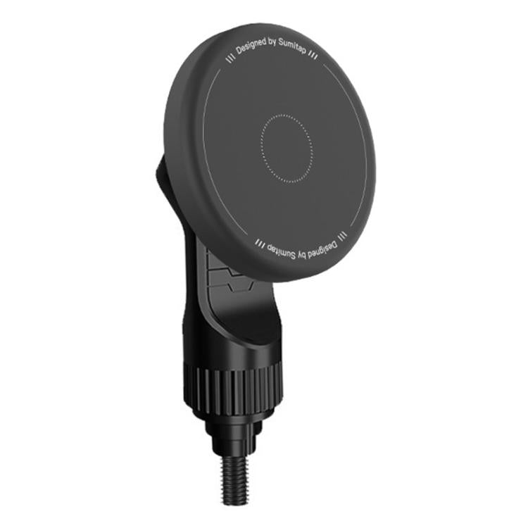 Car magnetic phone holder mount with circular magnetic pad and adjustable neck