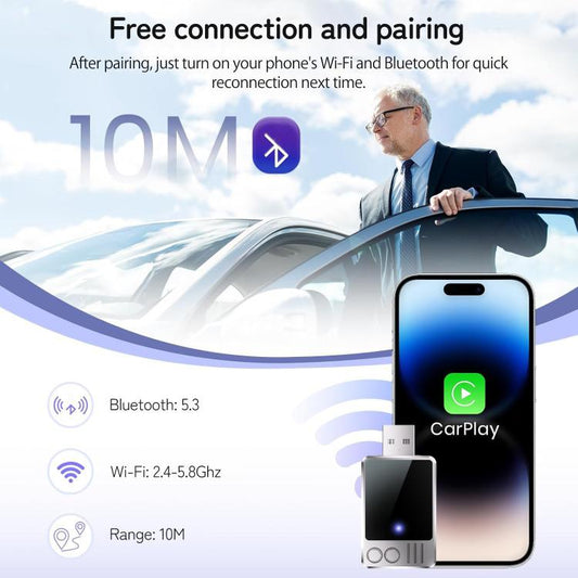 WG71 Vehicle Wired to Wireless CarPlay Converter