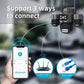 Wireless PTZ security camera with dual antennas, triple-lens turret, connection options