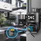 PTZ security camera with TF/SD storage slots, triple-lens turret