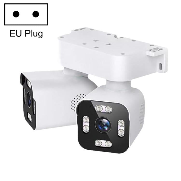 5MP Dual-Lens Dual-Pan Tilt Rotating WiFi Camera, EU Plug, US Plug