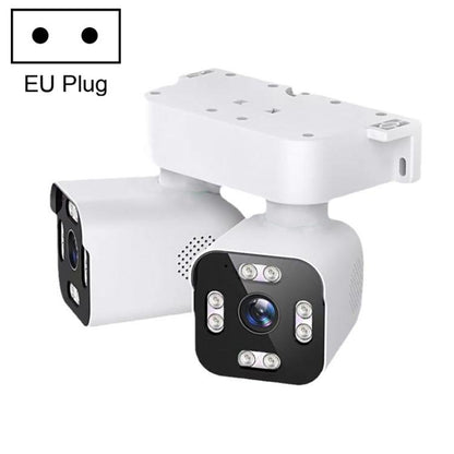 5MP Dual-Lens Dual-Pan Tilt Rotating WiFi Camera, EU Plug, US Plug