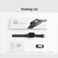 CX2 smart watch kit with watch, spare strap, magnetic charging cable, manual and box
