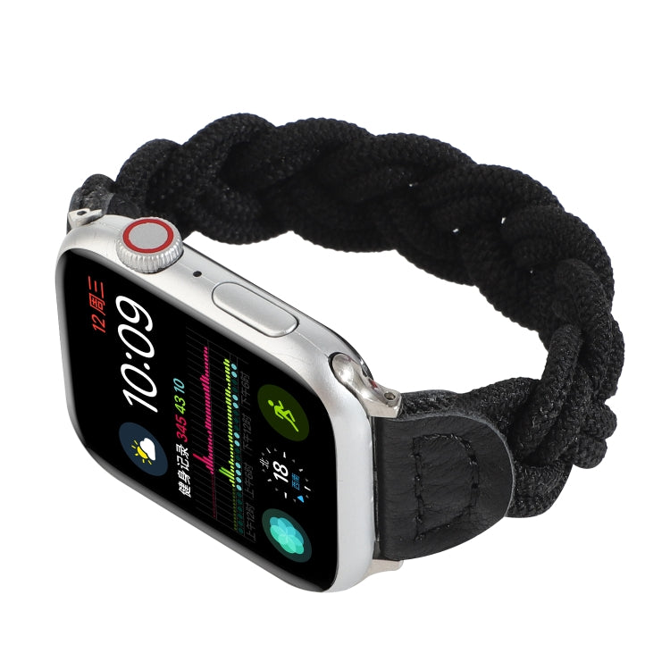 Elastic Woven Watchband For Apple Watch Series 6 & SE & 5 & 4 40mm / 3 & 2 & 1 38mm, 120mm, 130mm, 150mm, 160mm
