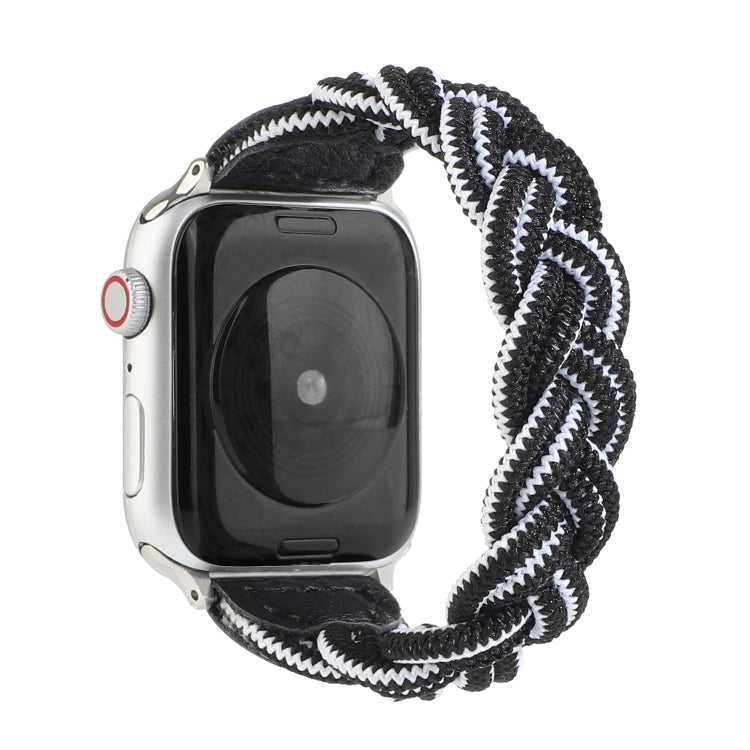 Elastic Woven Watchband For Apple Watch Series 6 & SE & 5 & 4 40mm / 3 & 2 & 1 38mm, 120mm, 130mm, 150mm, 160mm
