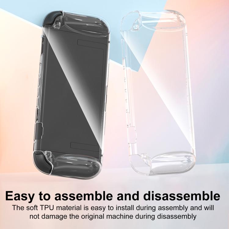 Transparent black and clear TPU protective cases for Nintendo Switch 2