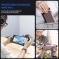 Pink TPU protective case with front cover installed on handheld Switch console