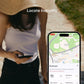 PINCARD Ultra Mini location map and controls on a smartphone screen