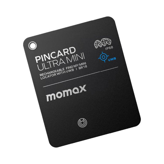 MOMAX BR18D PinCard Ultra Mini Wireless Charging UWB Card Anti-Loss Device