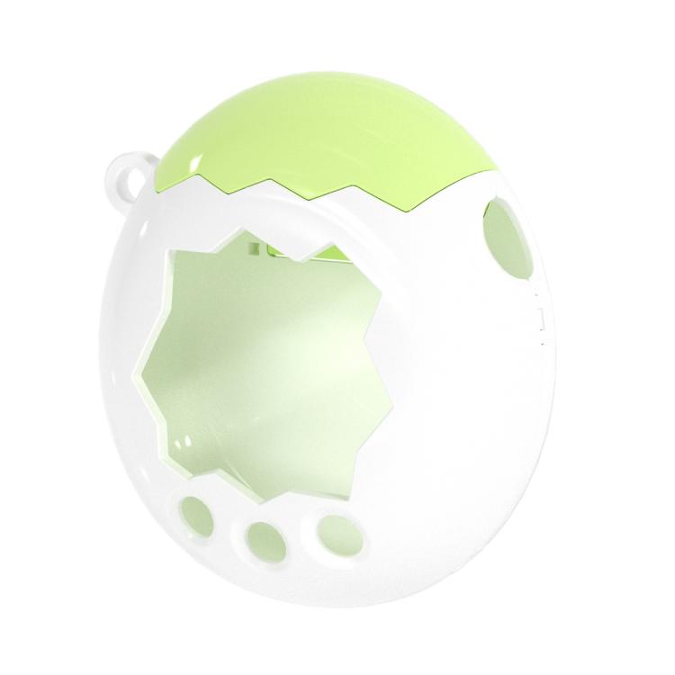 Two-tone protective device case with clear white shell and lime green front