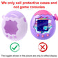 Two-tone protective device case with purple shell and built-in screen window