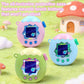 Two-tone virtual pet protective cases in pastel colors with visible side buttons