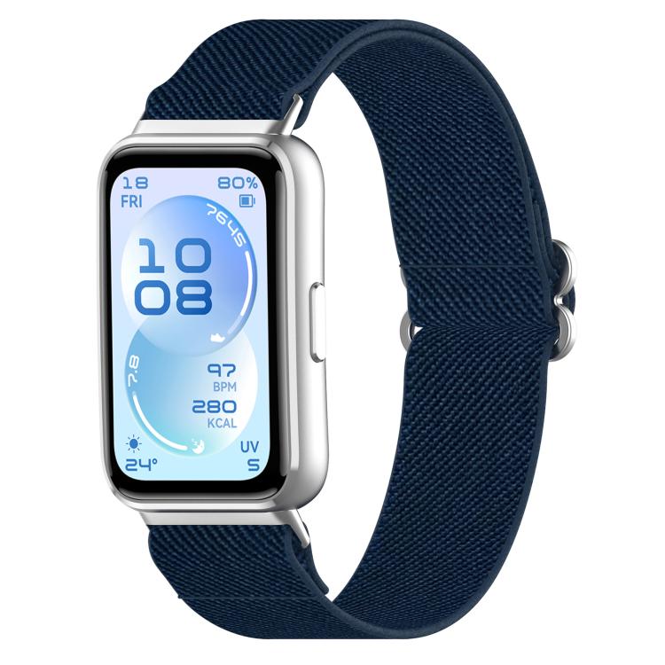 xDfind Stretch Braided Nylon Slide Buckle Watch Band, For Huawei Band 11 Pro / 11
