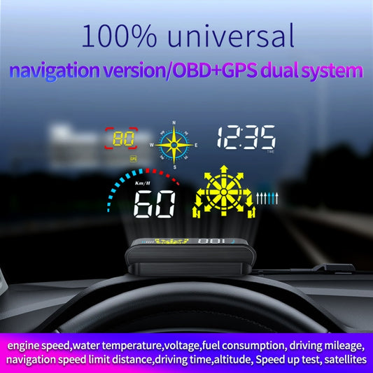 Q10 Car HUD Head-up Display GPS Speed Meter, Q10