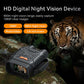 Black digital night vision device with built-in display screen and side control buttons