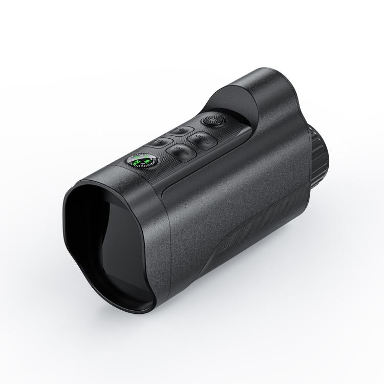 Handheld infrared night vision monocular with dark barrel and front eyepiece