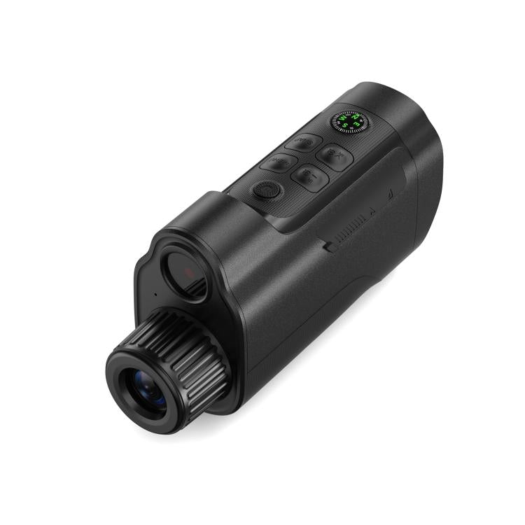 Infrared night vision monocular with front lens and textured focus ring