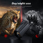 Handheld infrared night vision monocular with built-in controls and eyepiece