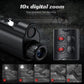 Infrared night vision monocular with side controls and front focus ridges