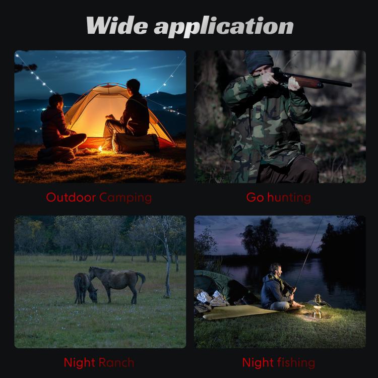 Outdoor activity scenes for infrared night vision device viewing