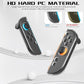 Crystal PC Joy-Con protective case set with black shell and blue/orange grips