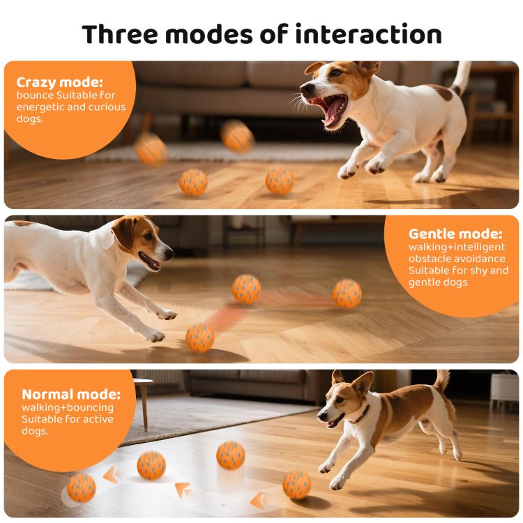 O18 Smart Automatic Pet Toy Ball Dog Training, Diameter 80mm