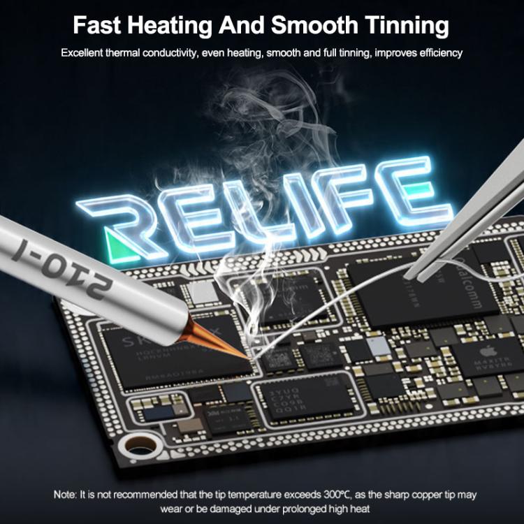Relife 210 precision soldering tip with fine conical copper point